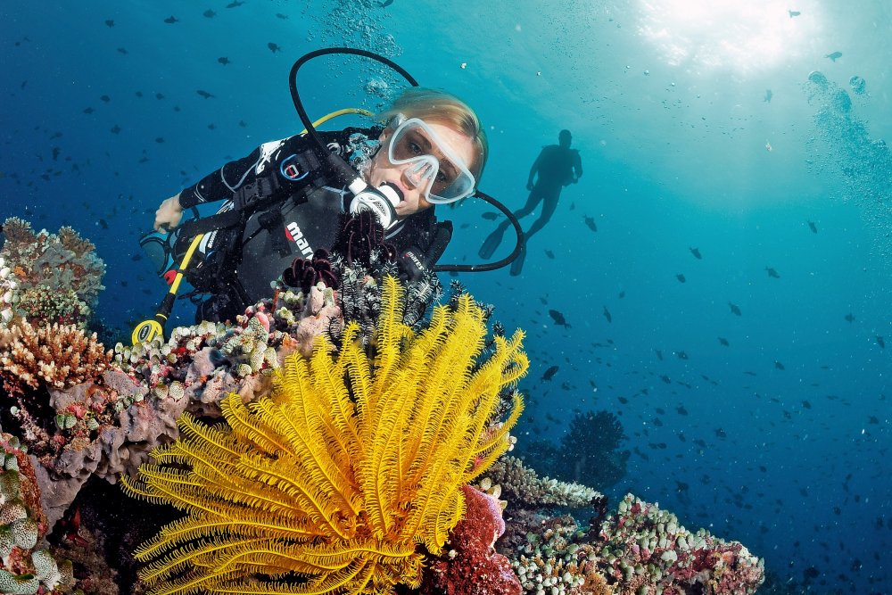 scuba diver underwater (c) mares