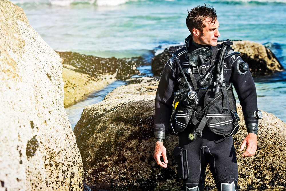 man in drysuit (c) ScubaPro