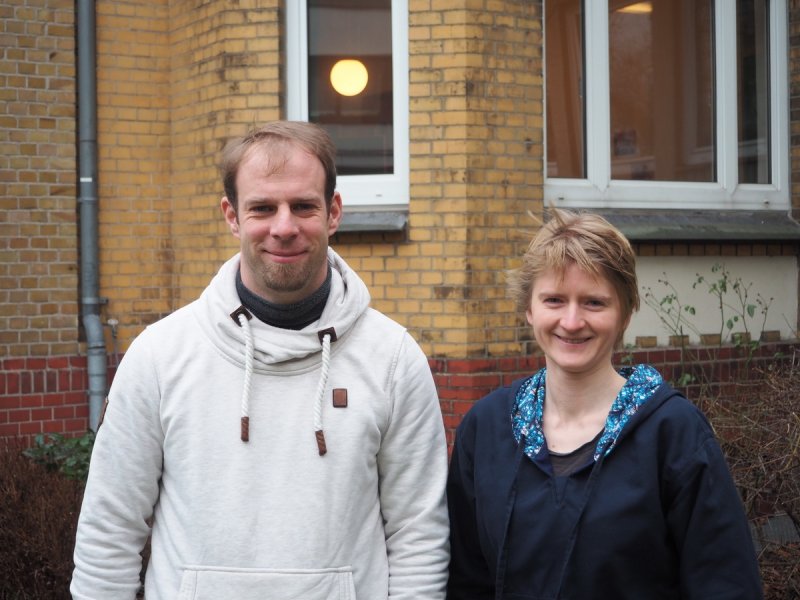 Project coordinators Dr Rainer Kiko and Svenja Christiansen from GEOMAR.
(c) Trystan Sanders, GEOMAR