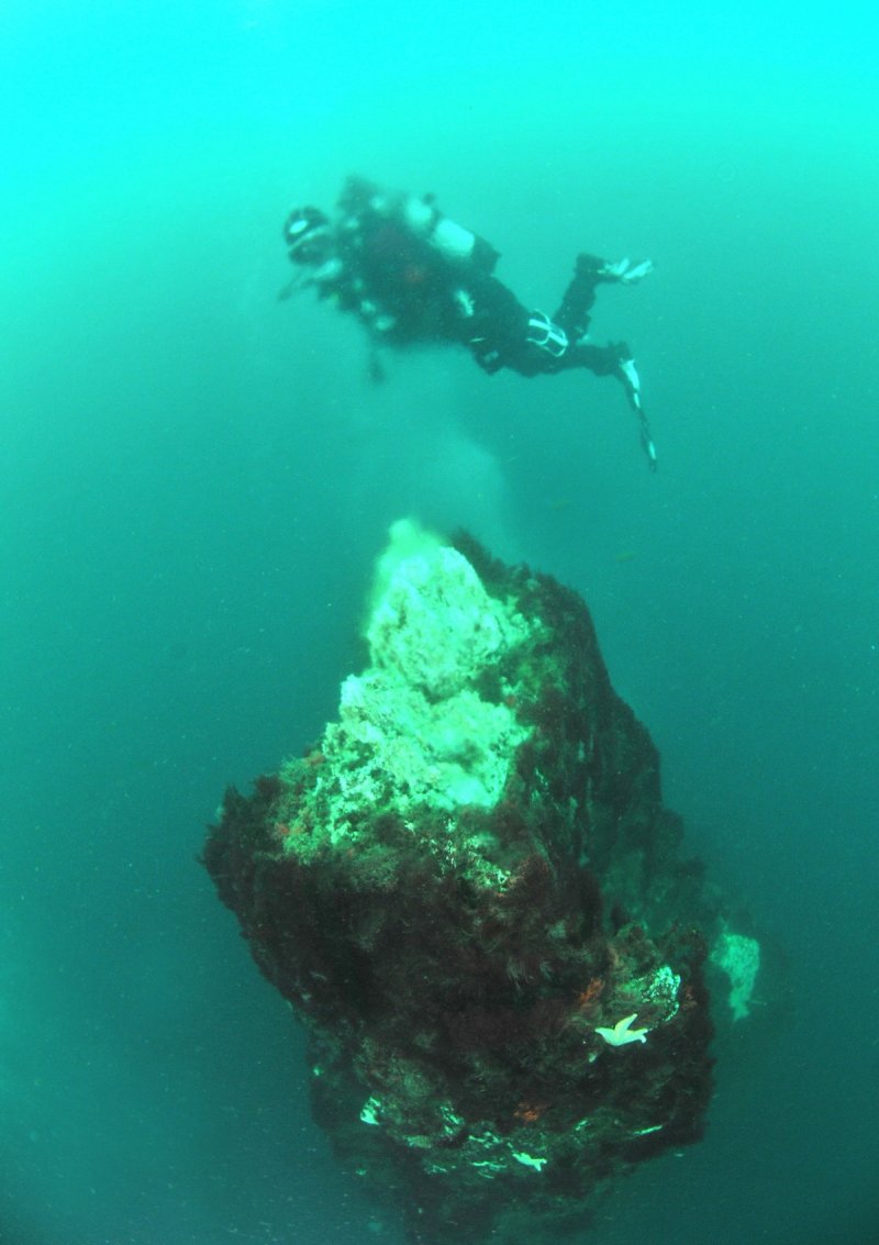 Diving the underwater geyser (c) Sven Gust