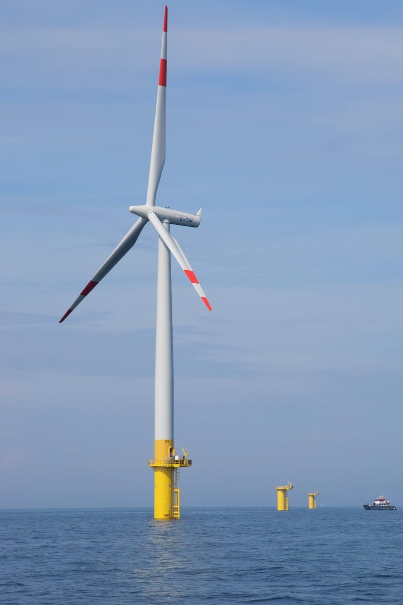 Example picture of a wind farm; a park in the Baltic Sea (c) NABU / A.Fußer