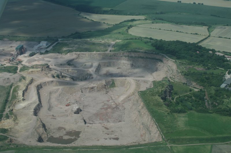 Aerial Photograph of the Loebejuen quarries (c) Manfred Werbig