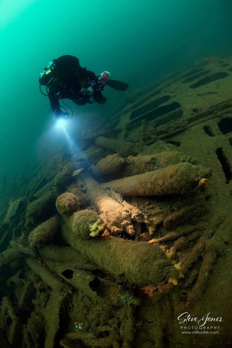 Diving the SS Laurentic (c) Steve Jones