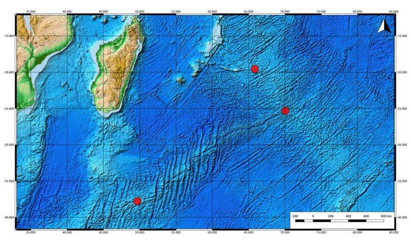 Distribution Map: Scaly Foot Gastropod