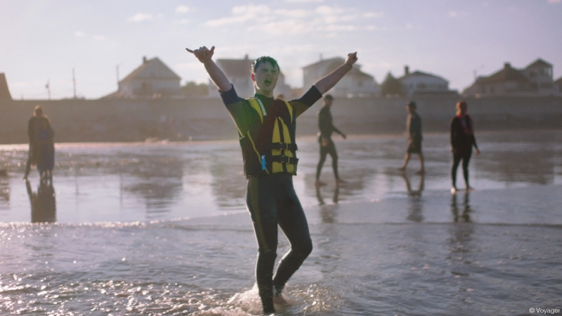 Dean goes surfing