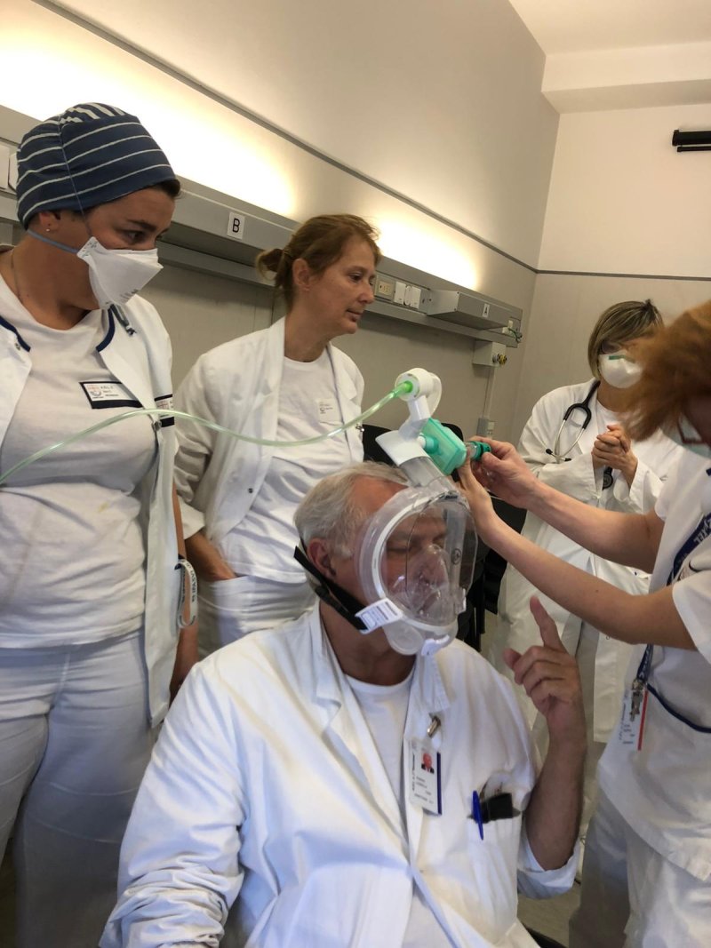 Use of CPAP respirators