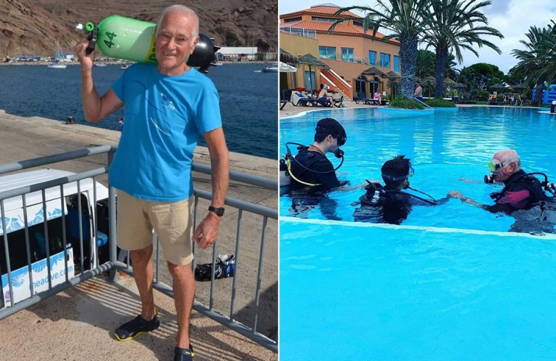 oldest dive instructor in Portugal